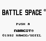 Battle Space (Japan) Title Screen